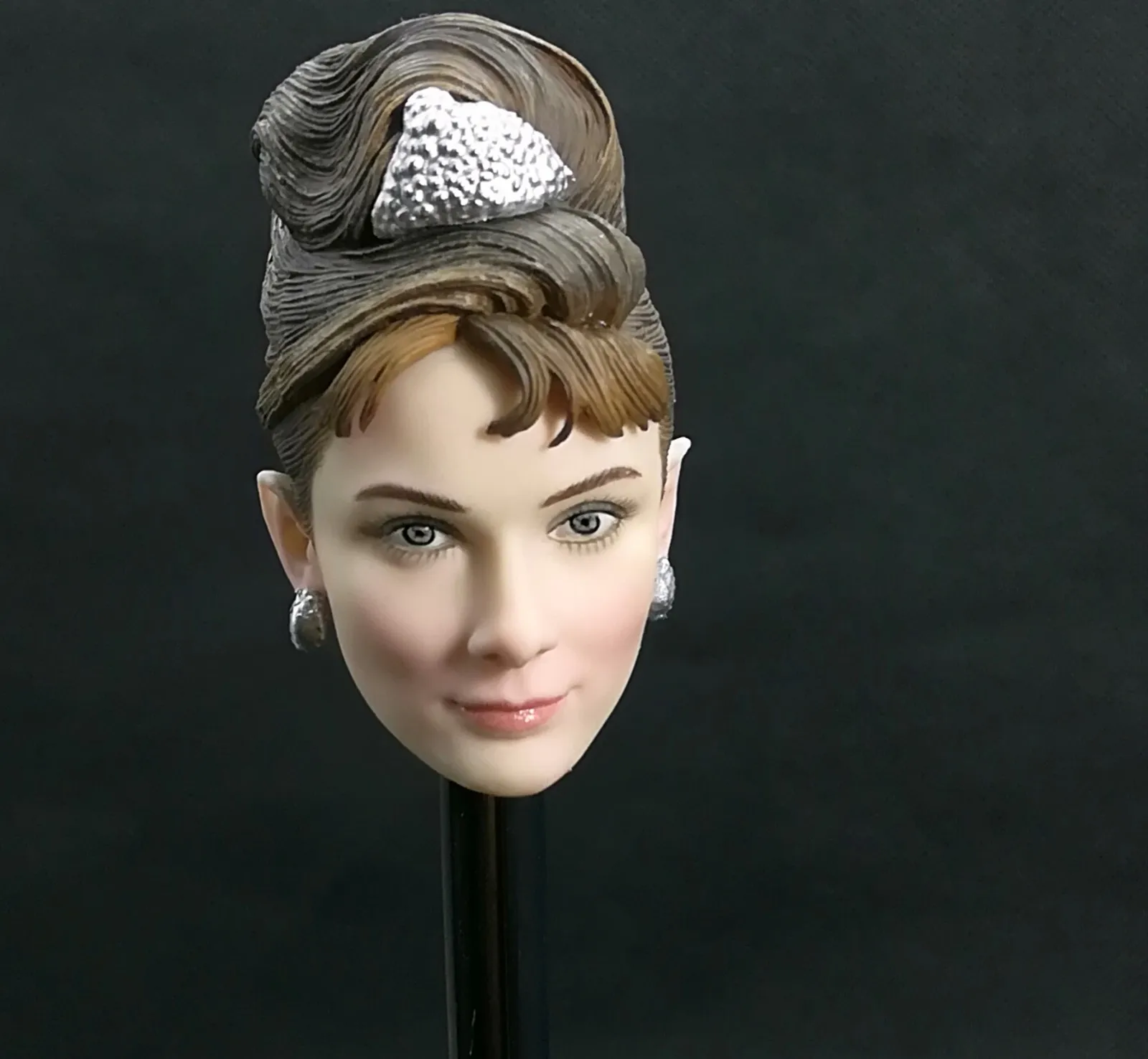 1/6 Escala de Figuras de Ação Acessórios Headplay Audrey Hepburn PVC Head Sculpt Para 12 Polegadas Masculino Soldado Modelo Figura Peças de Brinquedos