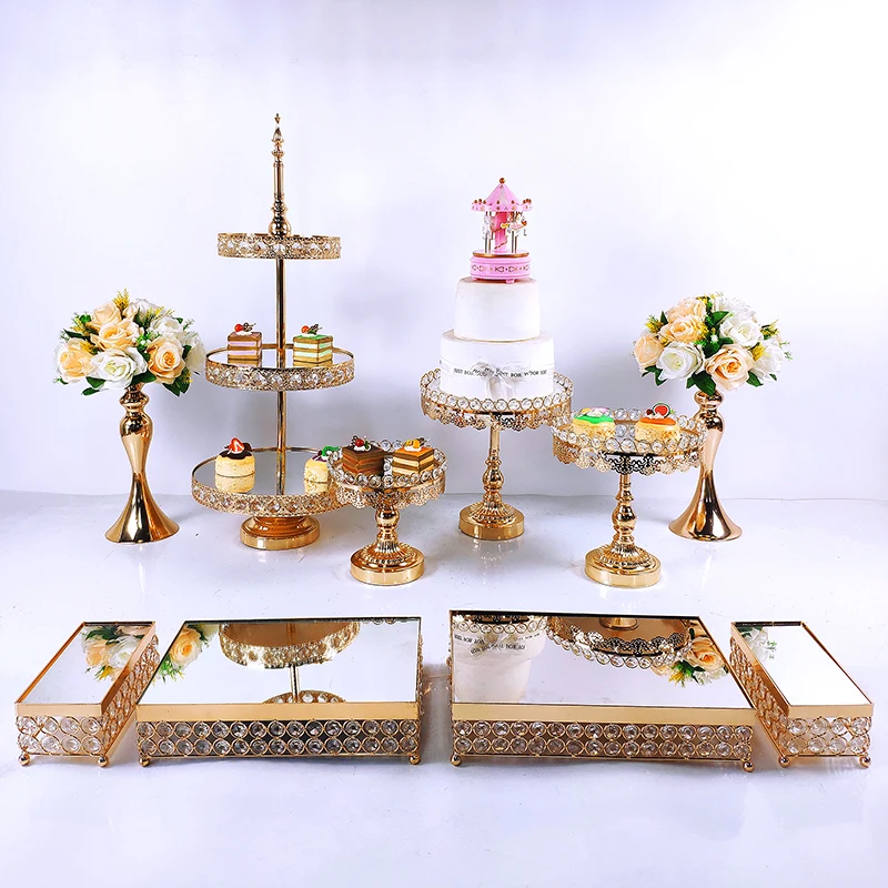 10pcs bolo de cupcake stand bandeja de bolo de ferramentas, decoração de mesa de sobremesa de decoração de festa de fornecedores de Casamento de Exibição
