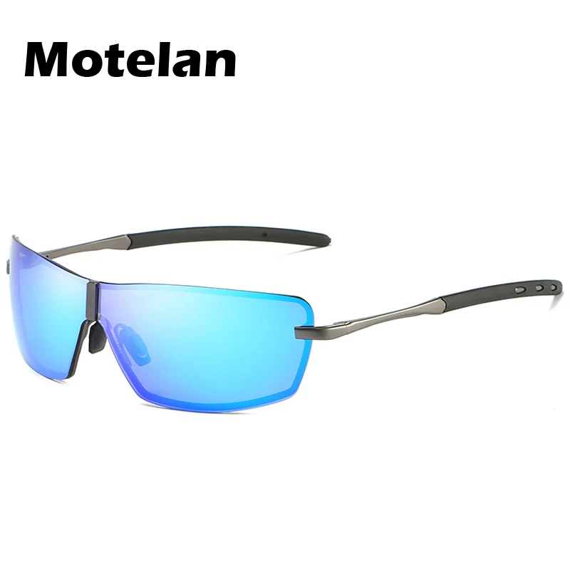 2019 dos Homens Novos Óculos Polarizados Anti-UV Óculos de sol de Armação de Metal para Motoristas do sexo Masculino Condução UV400 Óculos de Sol com Estilo esportivo