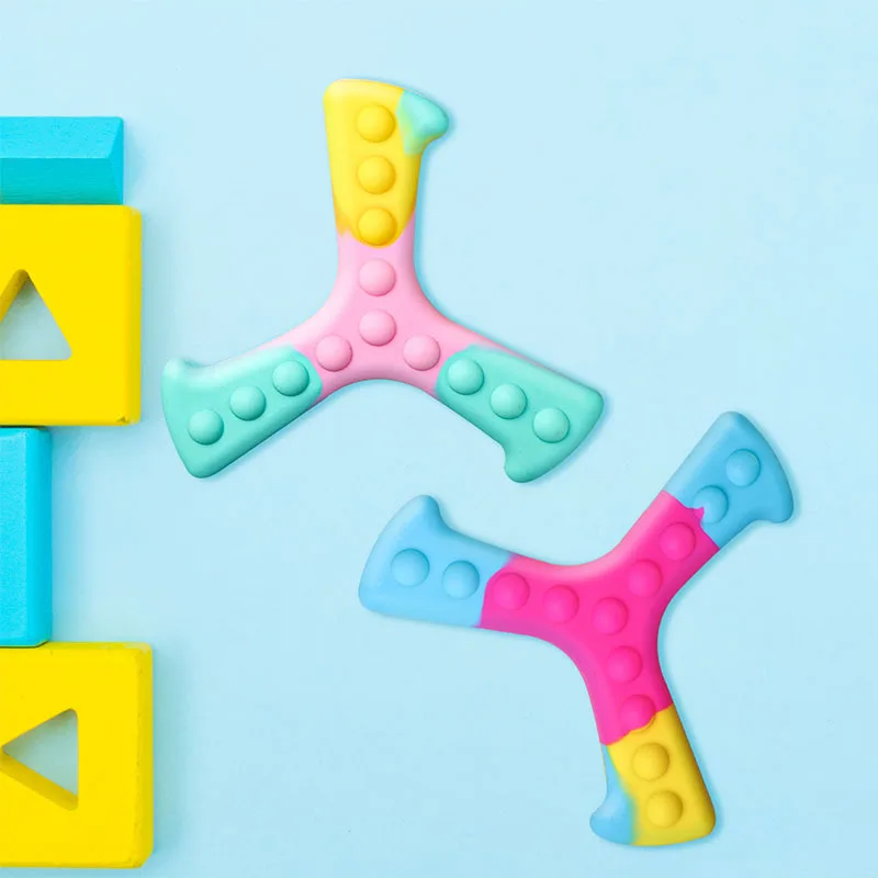 2022 Novos Dardos 3D Para Adultos e Crianças Empurrar Popet Bolha Seus Sensorial arco-íris de Silicone Empurrar a Bolha de Ansiedade, Autismo Brinquedo presente das Crianças