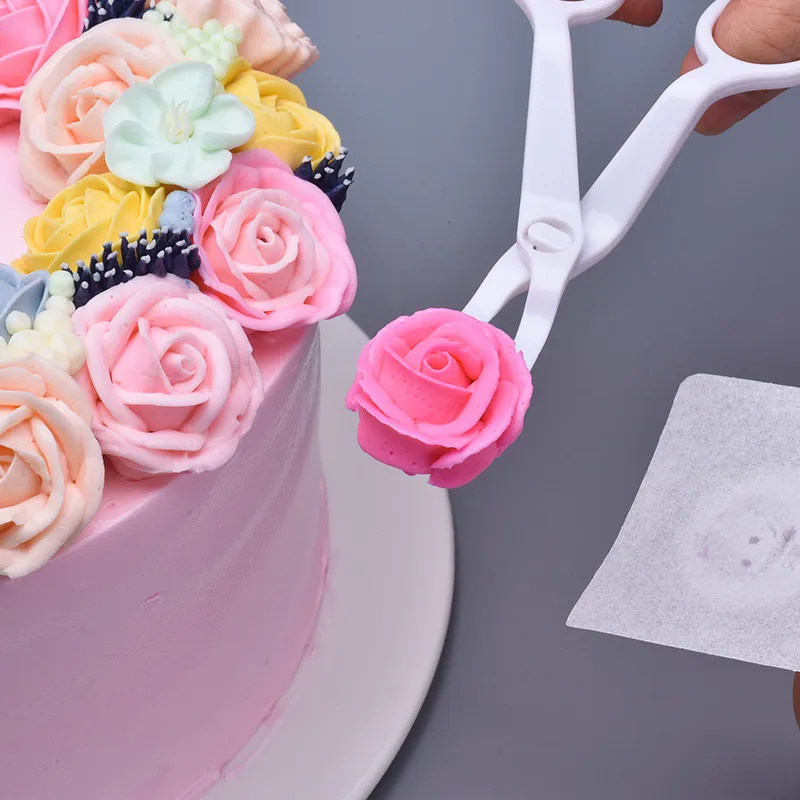 A decoração de uma tesoura de bolo de creme de decoração de transferência de uma tesoura de plástico ABS de DIY ferramentas de cozimento do bolo