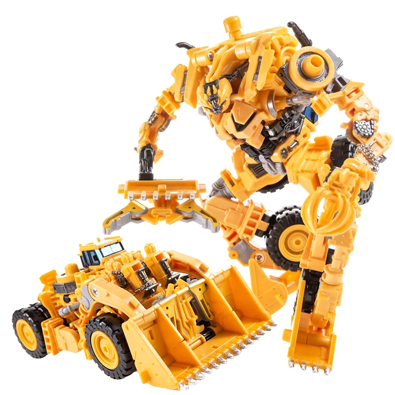 AOYI SS Transformação DD02 DD-02 Alargada Devastator Amarelo Bulldozer Figura de Ação Deformação Robô Brinquedos
