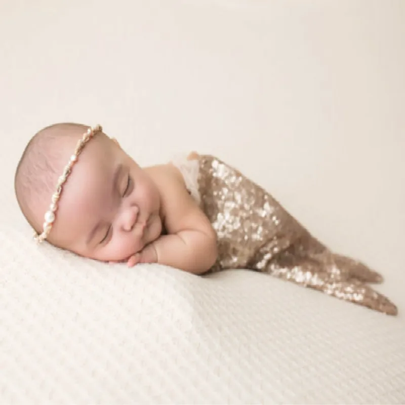 Bebê de Malha de Paetês da Foto Atirar Adereços Infantil Artesanal Brilhante Traje de Fotografia de Recém-nascido Adereços Infantil 100 dias Fantasia Calças