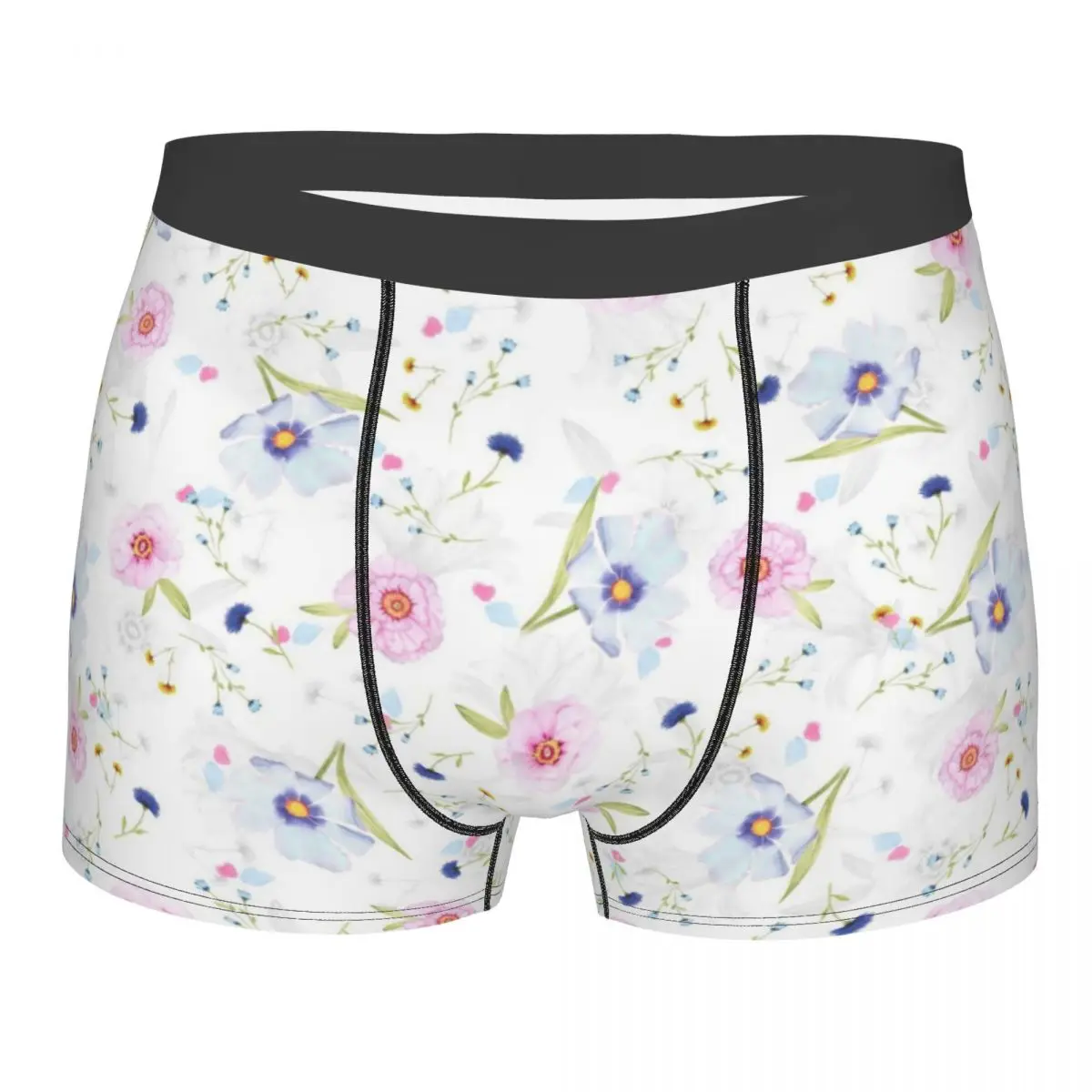 Boxer Homens Underwear Masculino Calcinha Primavera Floral Shorts Boxer Shorts Confortáveis Homme