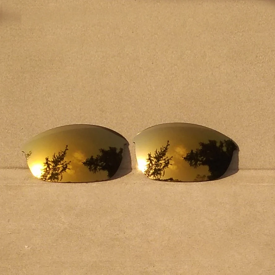 Bronze Espelho de Ouro de Substituição de Lentes para Metade Jacket 2.0 Óculos de sol de Armação de 100% de proteção UVA & UVB Anti-reflexo