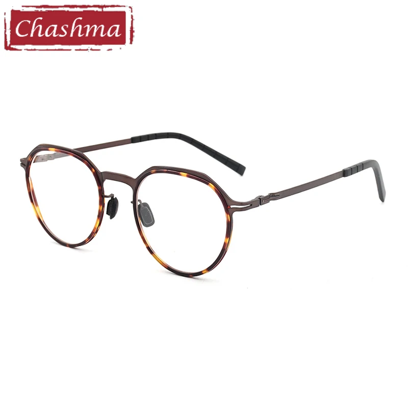 Chashma Homens Óculos Redondos Luz de Mulheres Óptico de Óculos de Acetato de Qualidade Superior Quadro de armação de oculos de grau para homem brillen