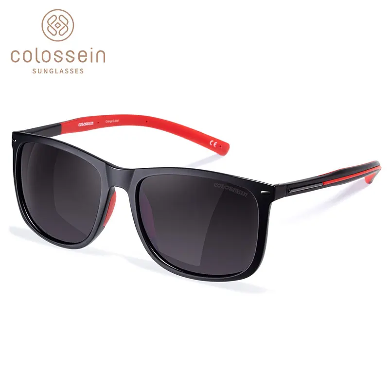 COLOSSEIN Óculos de sol Para Homens Polarizada design da Marca de Óculos de Sol das Mulheres TR90 Inquebrável Peso Leve UV400 lentes de sol hombre