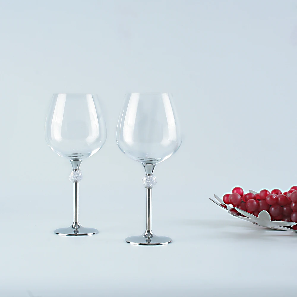 Criativo De Vidro Copos De Casamento Copos De Vinho De Natal Copos De Vinho Para Beber De Aço Inoxidável Suporte De Vinho De Cristal De Vidro