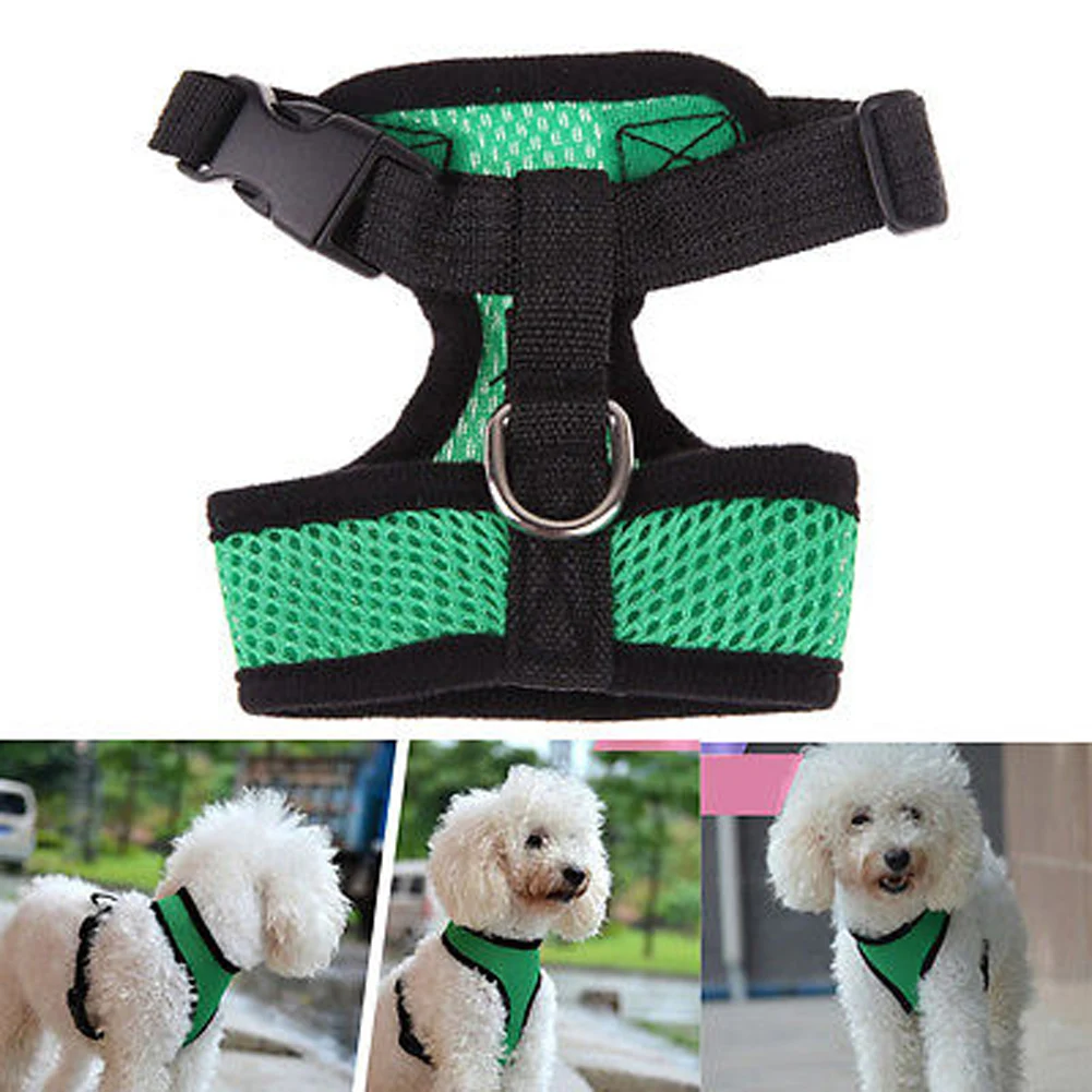 Cão De Estimação, Roupas Ajustável Animal De Estimação Controle Harness Dog Dog Collar Alça De Segurança Colete De Malha Para Cachorro Gato Acessórios Para Cães Cão Coleira