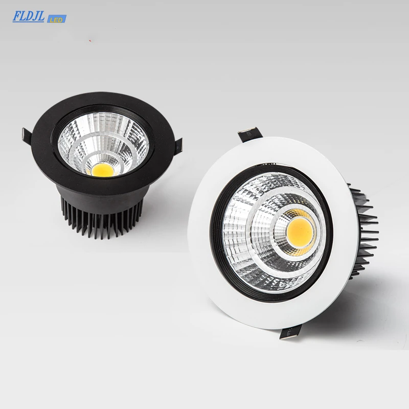 Dimmable AC85V-265V 5W7W9W12W15W18W Teto emissor de luz de Epistar LED lâmpada Embutida Ponto de luz Para a iluminação home Drop shipping