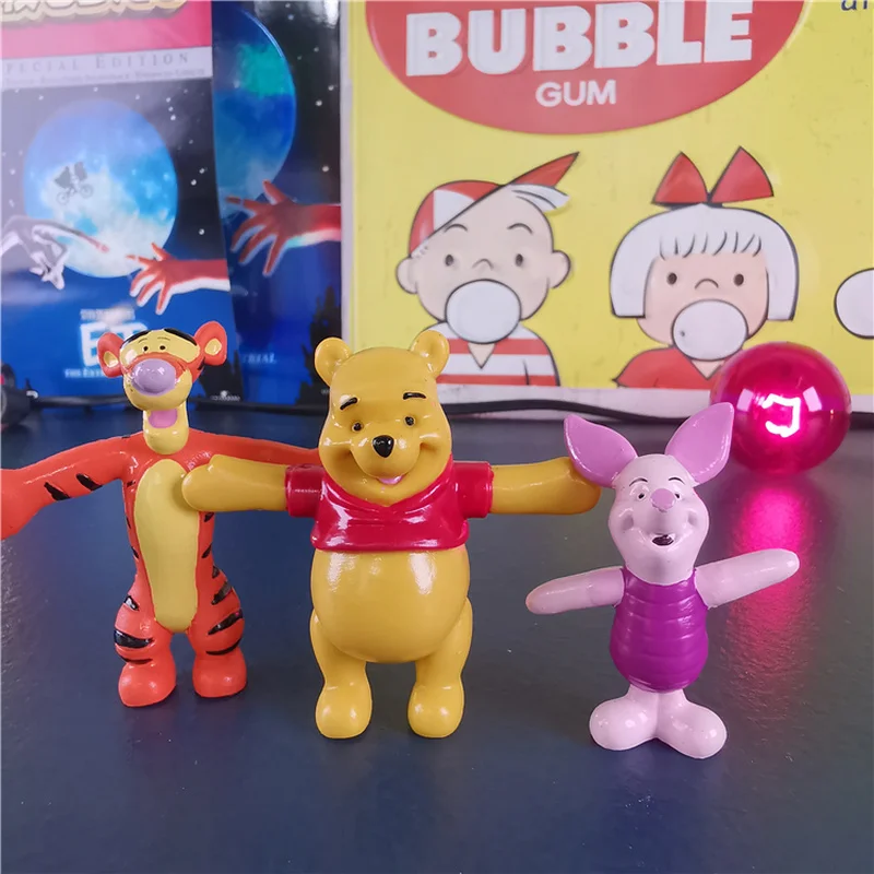 Disney Anime Winnie The Pooh Kawaii Tigrão Plutão Literatura Figura Brinquedos Modelo De Ornamentos Menino Menina De Presente De Aniversário