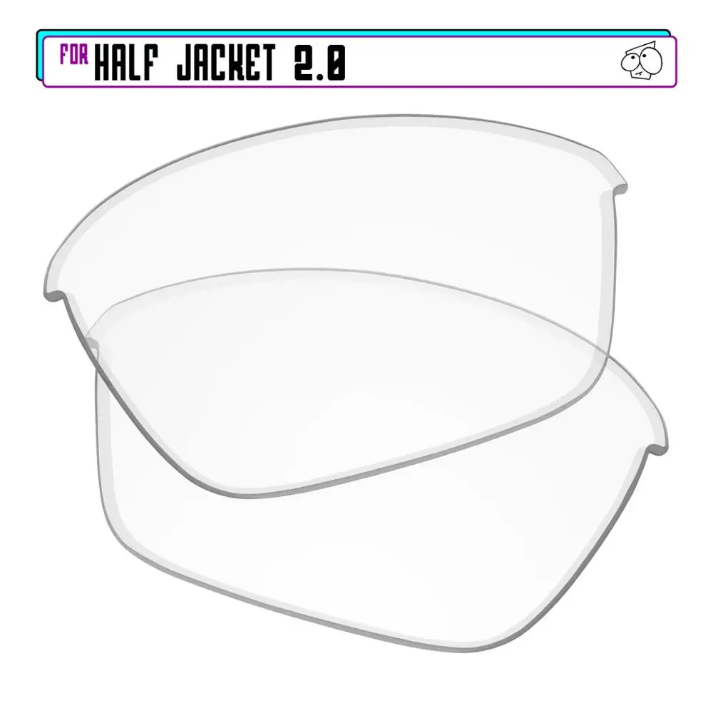 EZReplace Polarizada de Substituição de Lentes para Oakley Half Jacket 2.0 Óculos de sol - Claro HD