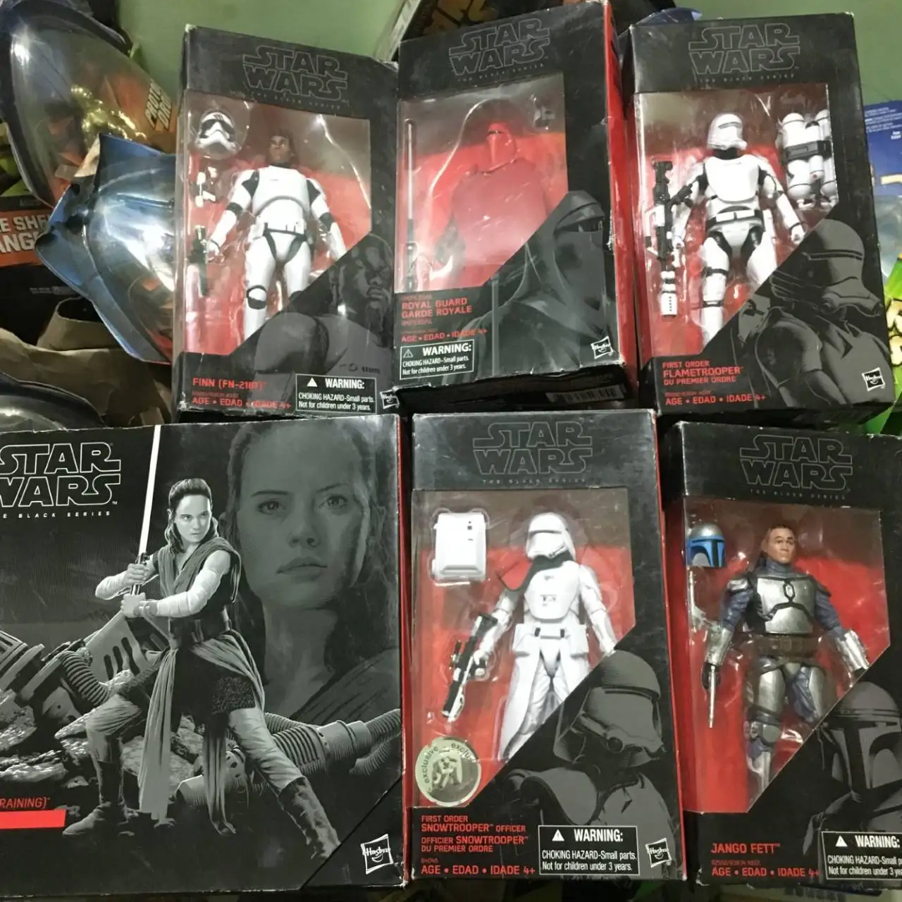 Hasbro Star Wars Figura de Ação Genuína Caixa Preta Branca Soldado Rey Cavaleiro Jedi 6 polegadas, Móveis, Boneca de Modelo de Impressão de Brinquedo