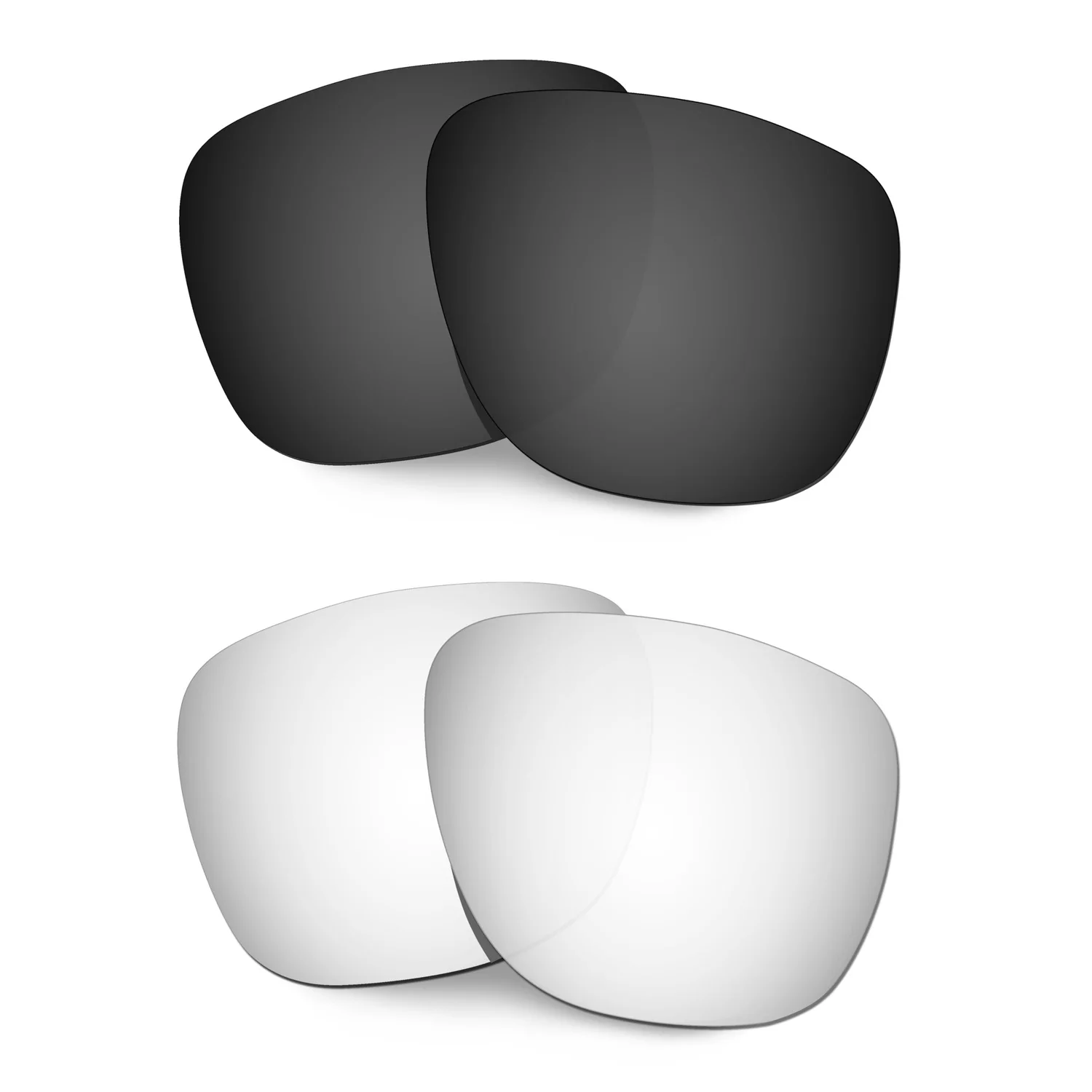 HKUCO Polarizada de Substituição de Lentes Para Crossrange a XL-Óculos de sol Preto/Prata 2 Pares