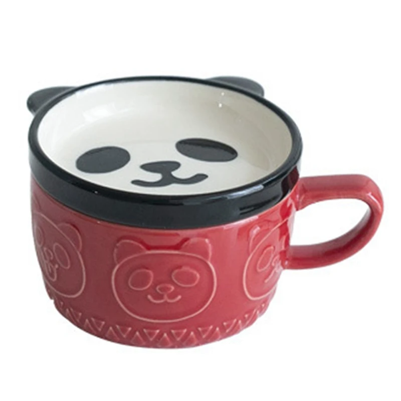 Japonês Bonito Caneca de Cerâmica Criativa Shiba Inu Panda Xícara de Café com Tampa em Casa Casal de Leite de pequeno-Almoço do Copo Copo de Água