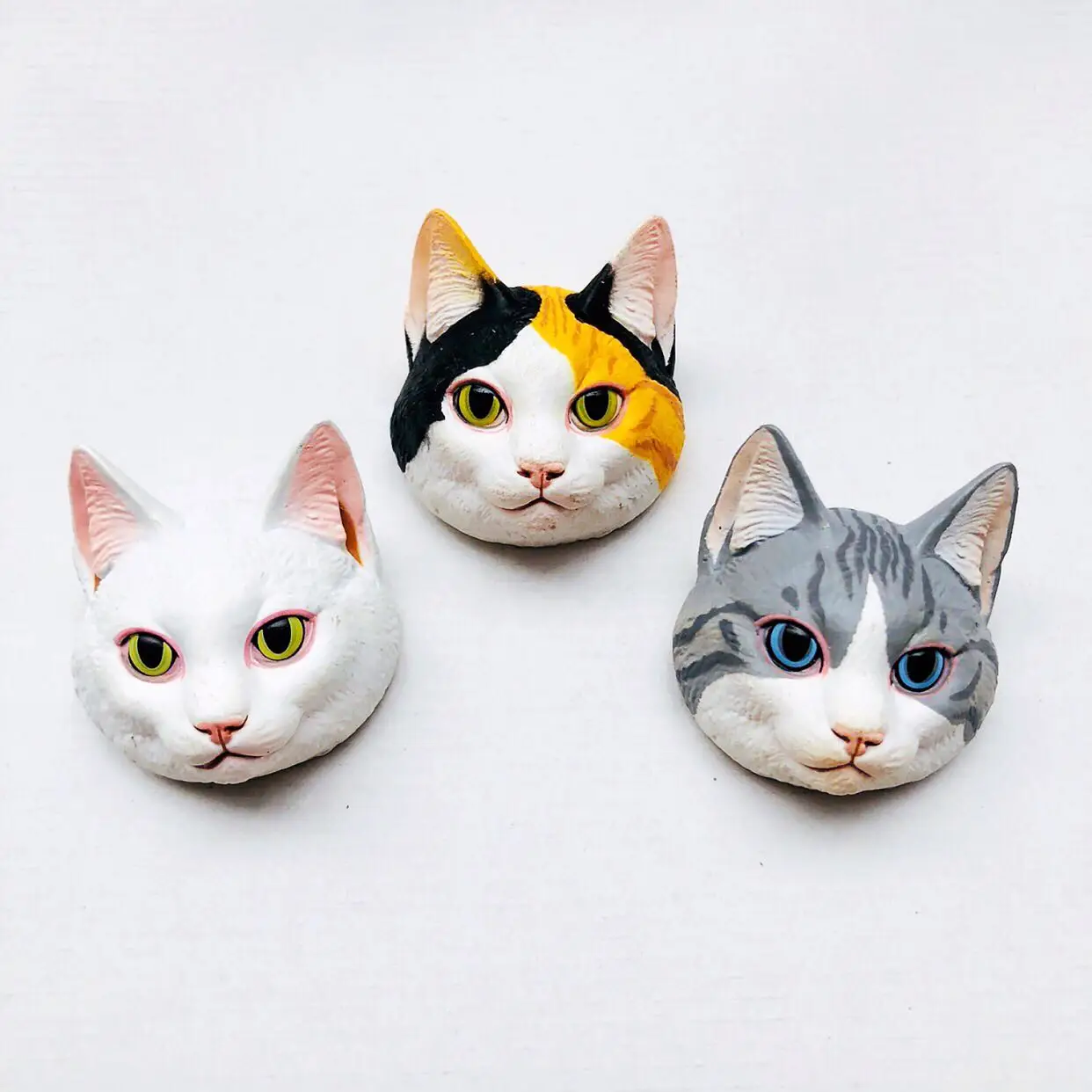 Linda Série do Gato Gato Laranja de Chita Gato Branco, Gato Bonito DIY Figura de Ação do Modelo de Ornamentos Brinquedos Presentes das Crianças
