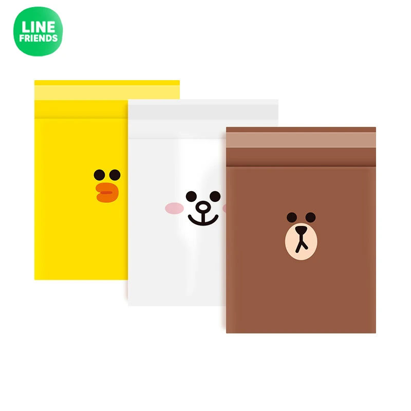 Linha de Amigos Marrom Choco Cony Sally Cartoon Kawaii Veículos Saco de Lixo Descartável Colar Saco de Armazenamento Requintado e Prático