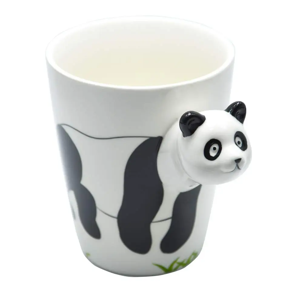MANO 400ml(13.5 Oz) animal caneca de Cerâmica Criativa de Copo Caneca de café 3D Copo de Leite Com Animais Bonito dos desenhos animados do Panda gato cão caneca Tee Copa