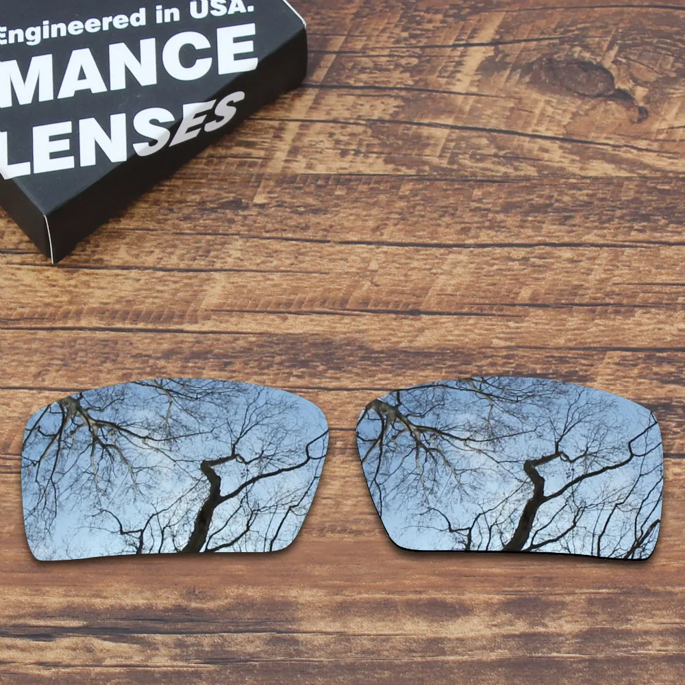 Millerswap Polarizada de Substituição de Lentes para Oakley Eyepatch 2 Óculos de sol de Prata Metálica (Lente Única)