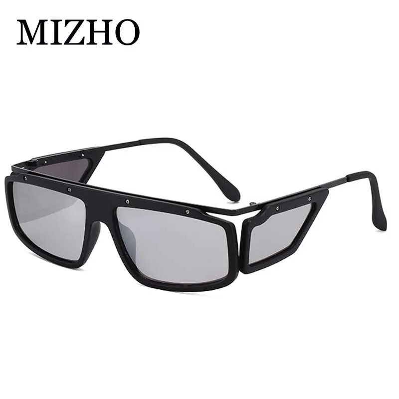 MIZHO 2021 Nova Moda Legal de Óculos de Sol Oculos De Sol das Mulheres Retângulo Homens Óculos de sol Punk, Vintage, Retro Pontos de Design da Marca