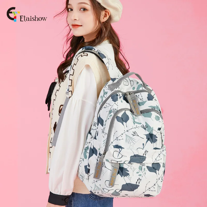 Mochila Impermeável Padrão De Moda Padrão De Mochila De Estudante Bag Girl Fashion Travel Bag Saco De Laptop