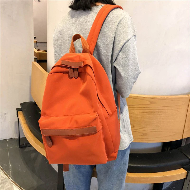 Moda de Mochila de Nylon Feminino Saco de Viagem Impermeável, Mochila Escolar para o Adolescente Harajuku Amarelo Bagpack para as Mulheres 2019 sac