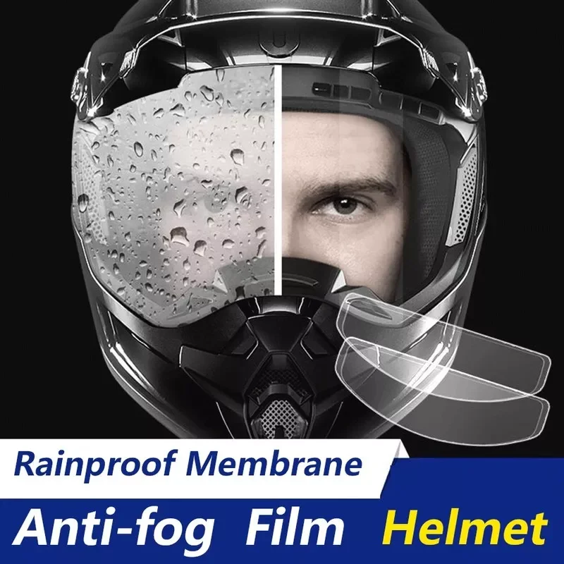 Moto Capacete Anti-nevoeiro Filme e Filme à prova de chuva Durável Nano Revestimento Adesivo de Cinema Capacete Acessórios