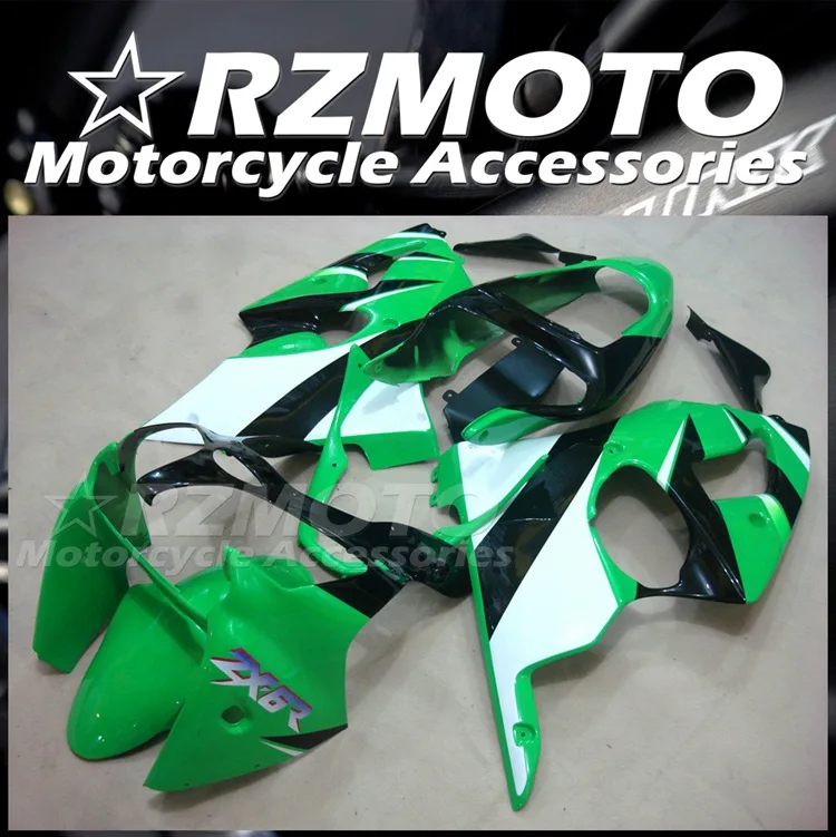 Novo ABS Moto Carenagem Kit de Ajuste Para a Kawasaki Ninja ZX-6R ZX6R 636 2000 2001 2002 00 01 02 Carroçaria Conjunto Verde