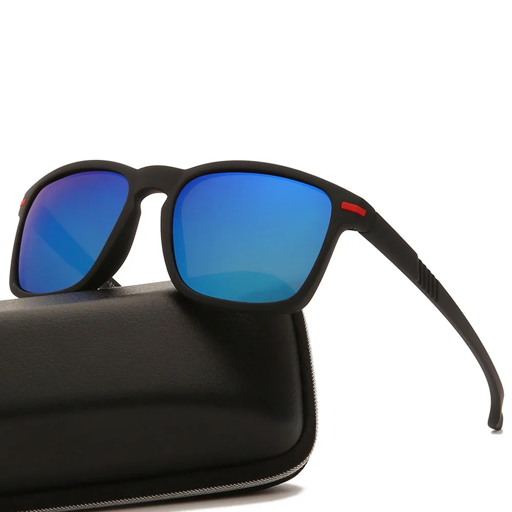 O Design da marca Óculos de sol Polarizados Homens de Condução de Óculos de Sol Masculino Praça Óculos de sol UV400 Tons de Óculos gafas de sol