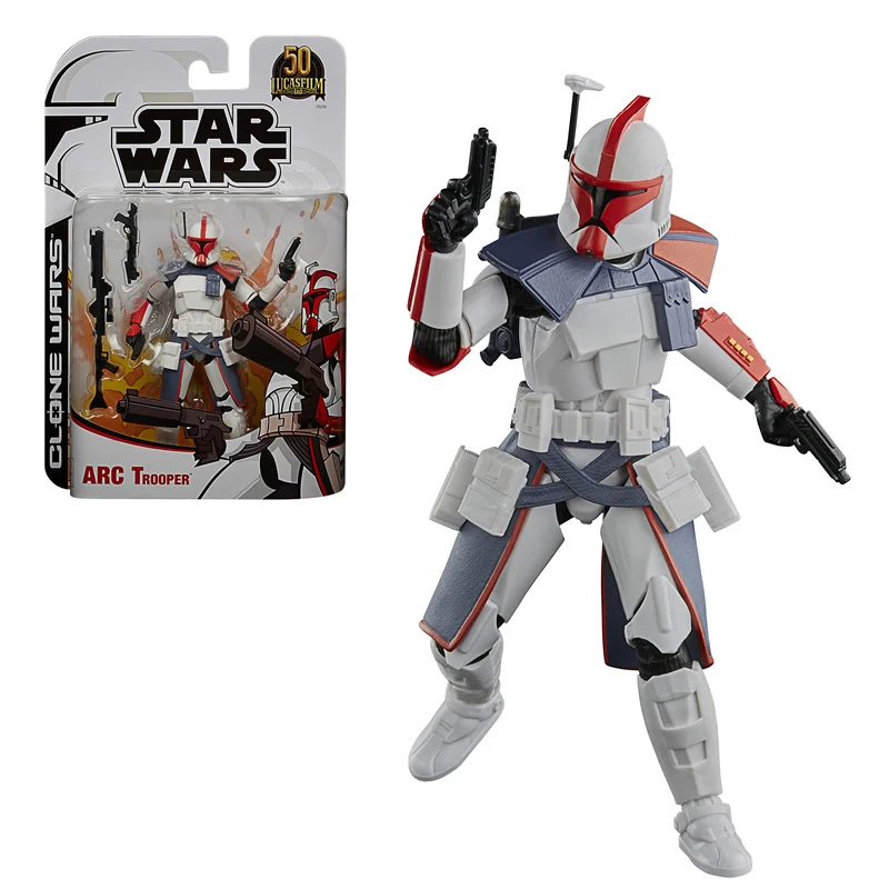 Original De Star Wars The Clone Wars 6 Polegadas Exclusivo - Arc Trooper Vermelho Figura De Ação Do Modelo Colecionável Brinquedo De Presente De Aniversário