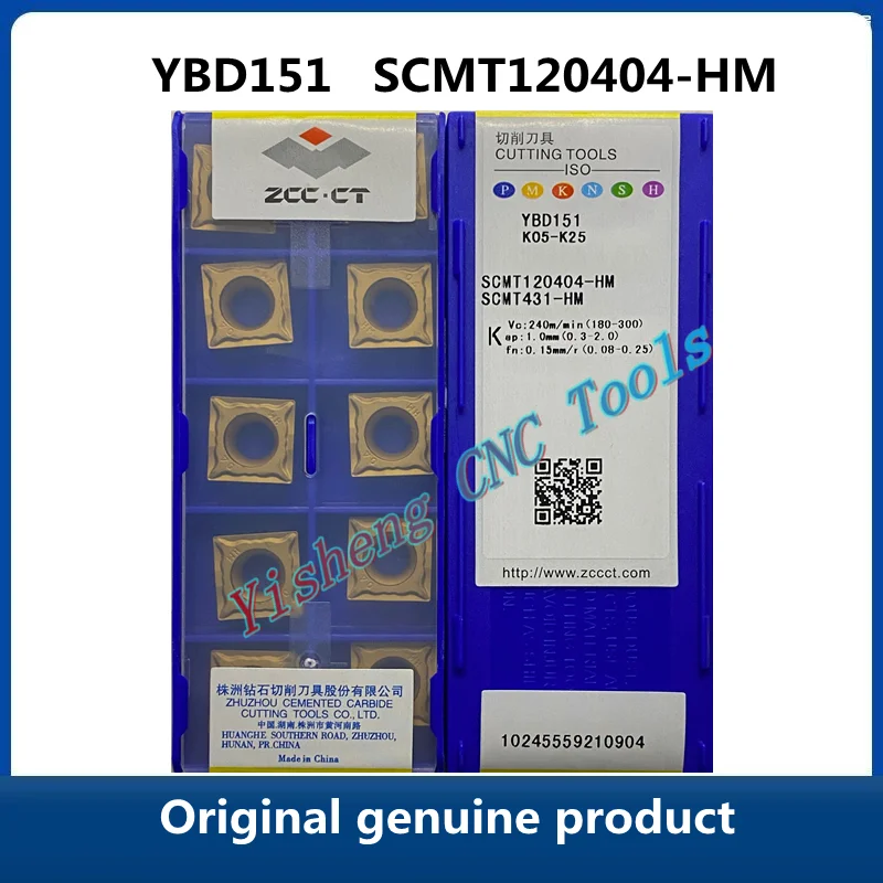 Original produto original ZCC CT YBC251 YBC252 SCMT120404-HM YBD151 SCMT 120404 Torneamento CNC Ferramenta de Torno Cortador de Ferramentas