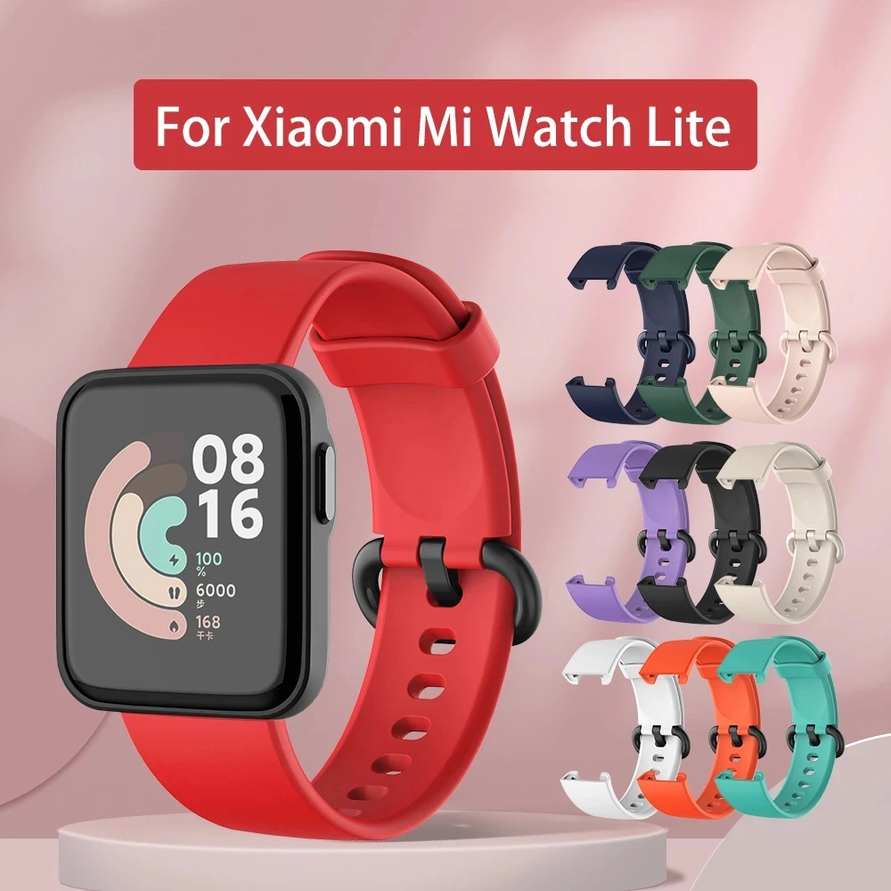 Para Xiaomi Mi Assistir Lite Pulseira de Silicone Substituição de Esportes Pulseira para Redmi Correia de Relógio Pulseira de banda assistir acessórios