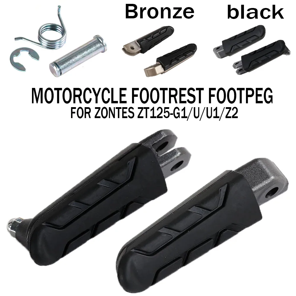 Para Zontes G1 -125 ZT125-G1 ZT125-U ZT125-U1 ZT125-Z2 125-U Frontal apoio para os Pés do Pedal do Pé Motocicleta apoio para os Pés Footpeg