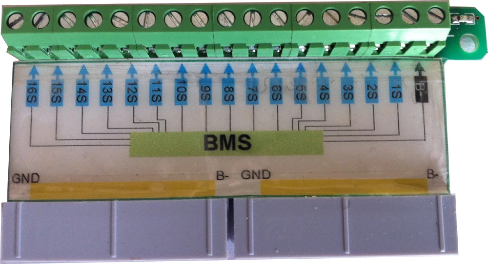 Personalizado 1-16 série bateria de lítio de proteção de placa de adaptador de teste-(BTC16-BMS)