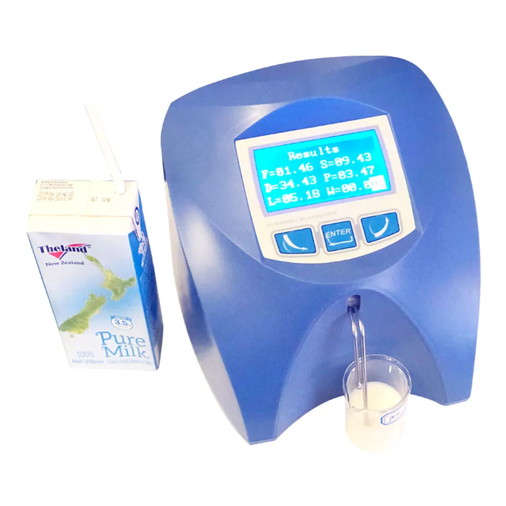 preço de atacado ultra-sônico portátil automático de gordura do leite analisador de