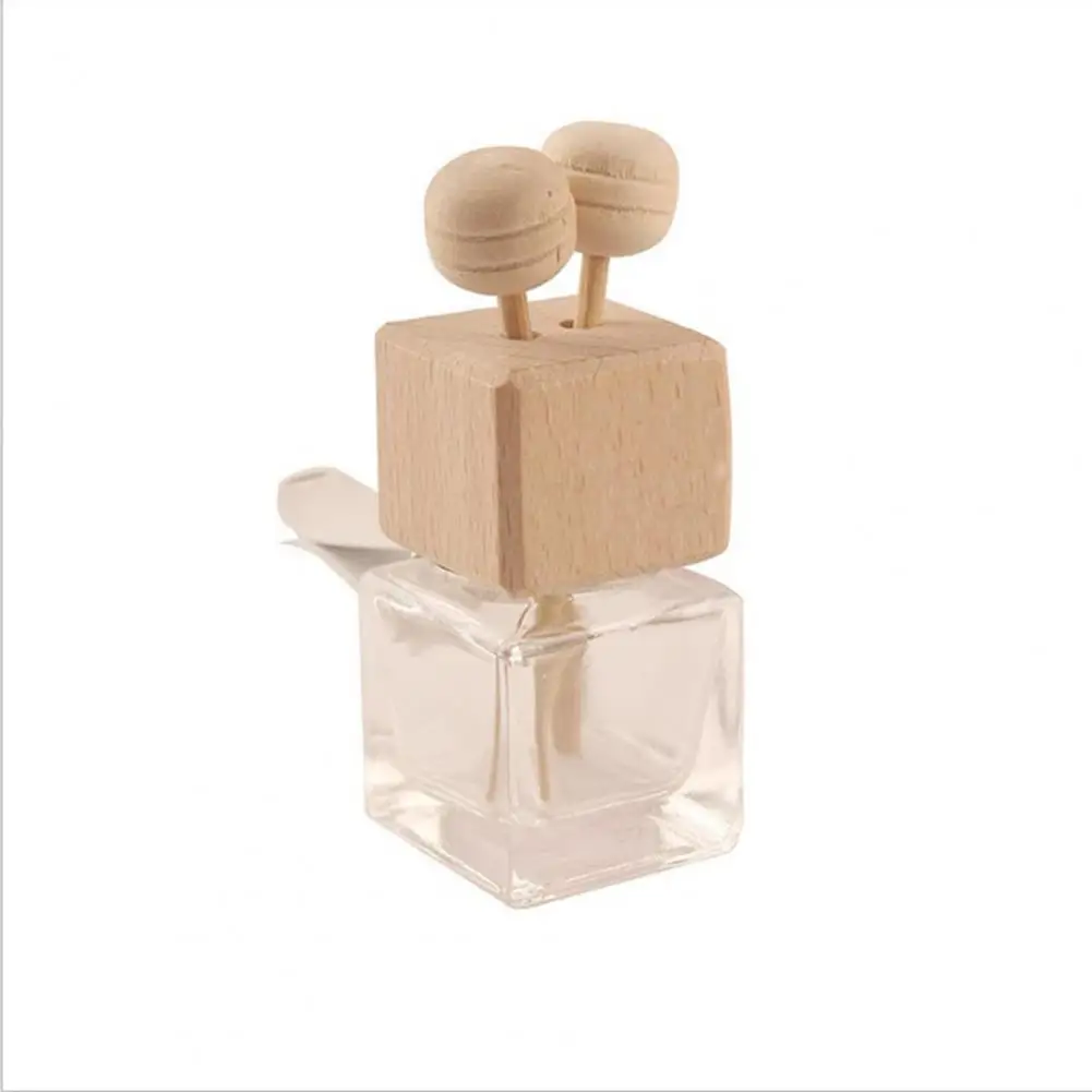 Prática Perfume do Frasco de Vidro Transparente Frasco de Perfume com Clip de Carro da Saída de Ar do Aromaterapia Clipe de Armazenamento de Líquidos