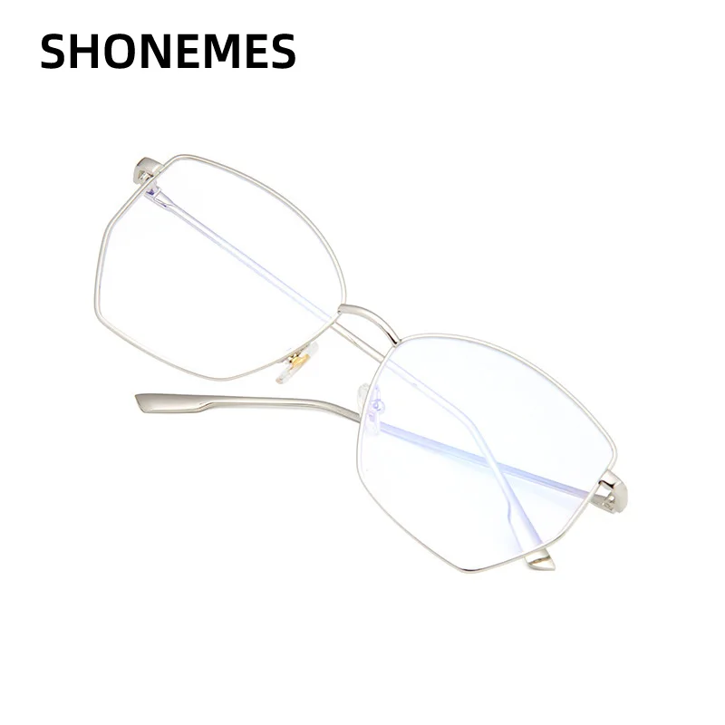 ShoneMes Hexágono Óculos de Armação Homens Mulheres Polígono Simples Óculos Oversized Óculos de Quadros para o sexo Masculino sexo Feminino