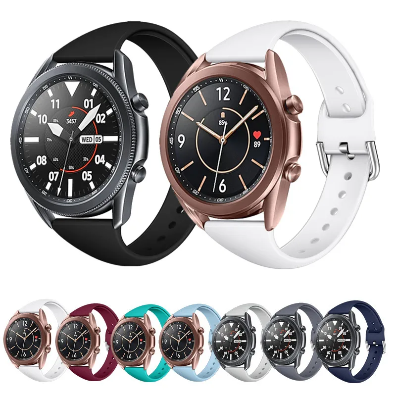 Silicone 20mm Correia de Relógio para Huawei Assistir gt 2 Pulseira Bracelete para o Samsung Galaxy Watch 42mm Galaxy Watch Active 2 Faixa de Relógio