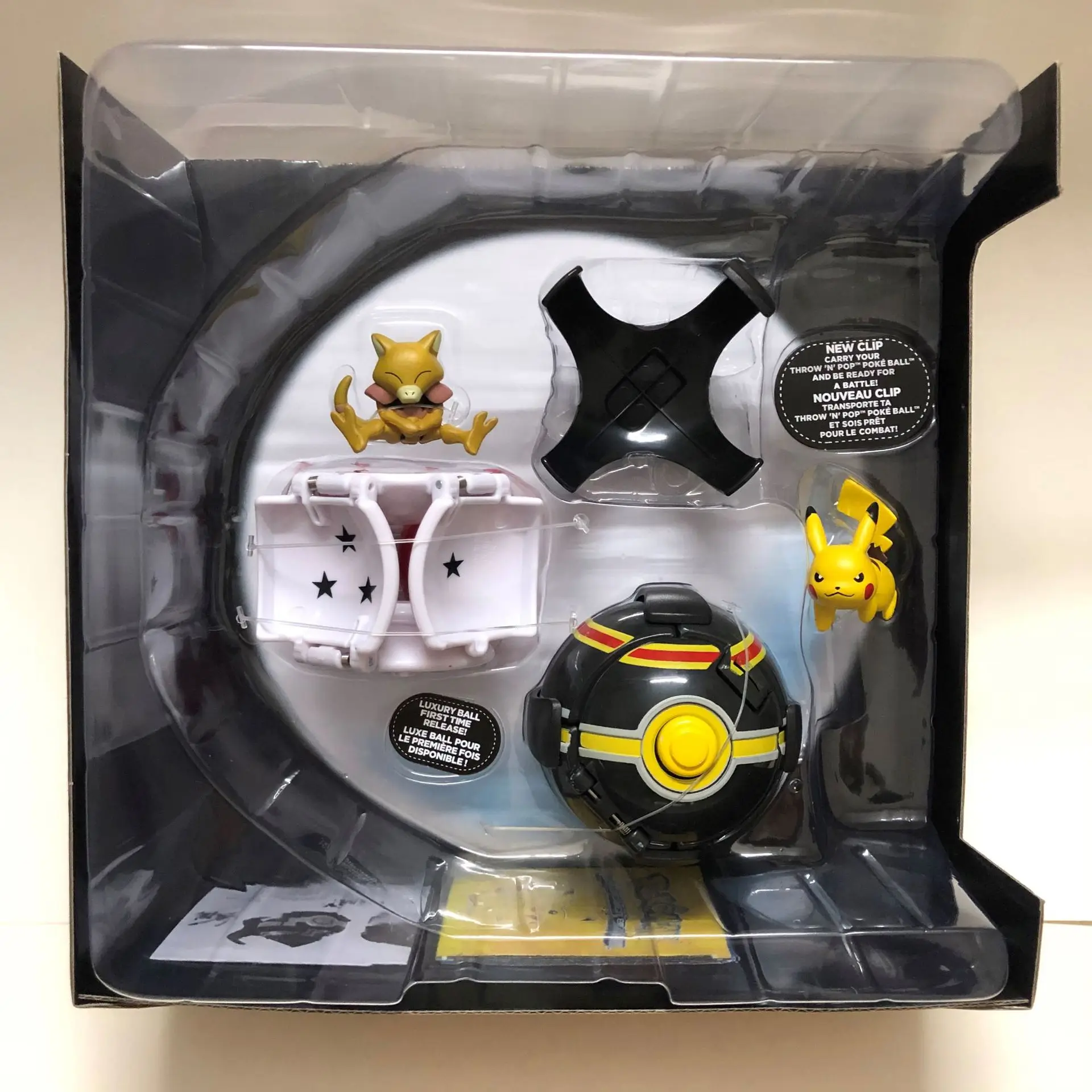 TOMY Figura Pokemon Bola Figura Pikachu Kadabra Alakazam Cubone Catapulta Bola Figura de Ação do Modelo de Brinquedos