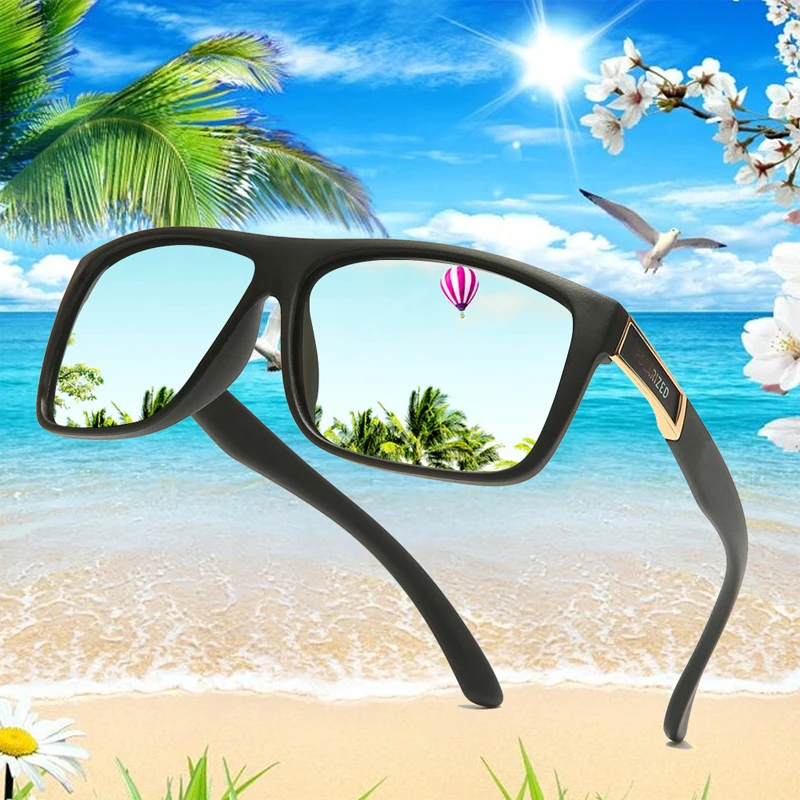 Tr90 Óculos de sol Polaroid Praça de Condução Flexível de Borracha Quadrado de Óculos de Sol de Marca Famosa Homens Polarizada Sunglases para Mulheres, Homens