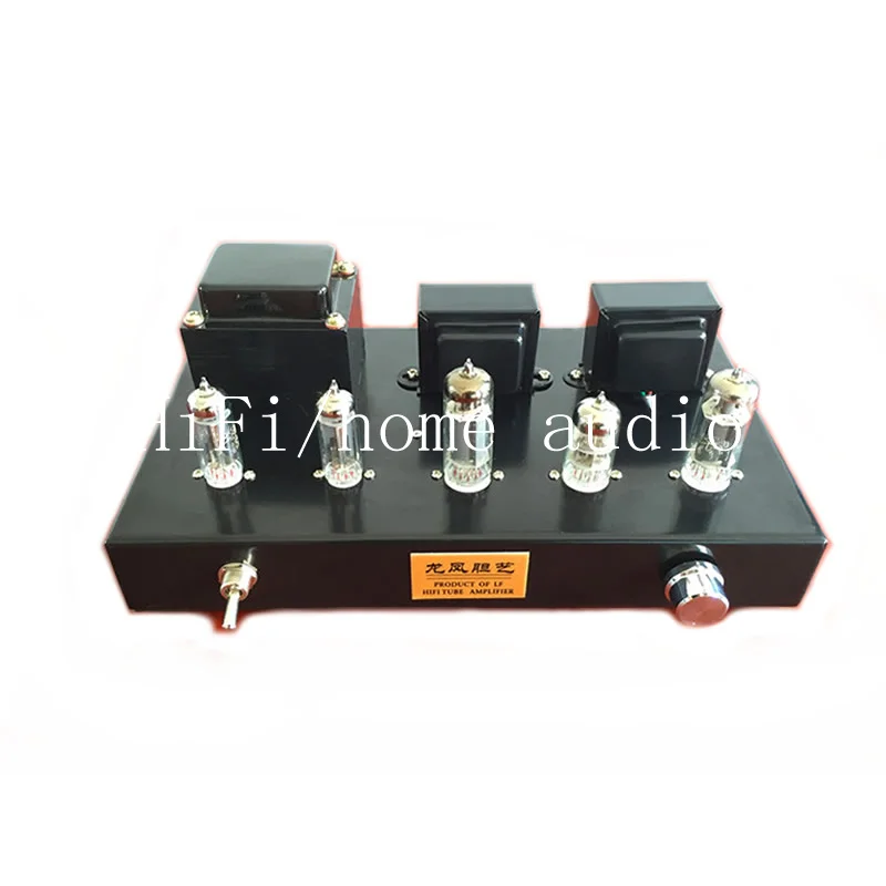 venda quente 6H2N 6P1 tubo de alimentação do amplificador, suporte de transmissão sem perdas, AUX e vários efeitos de som, ajustes de。versão preta