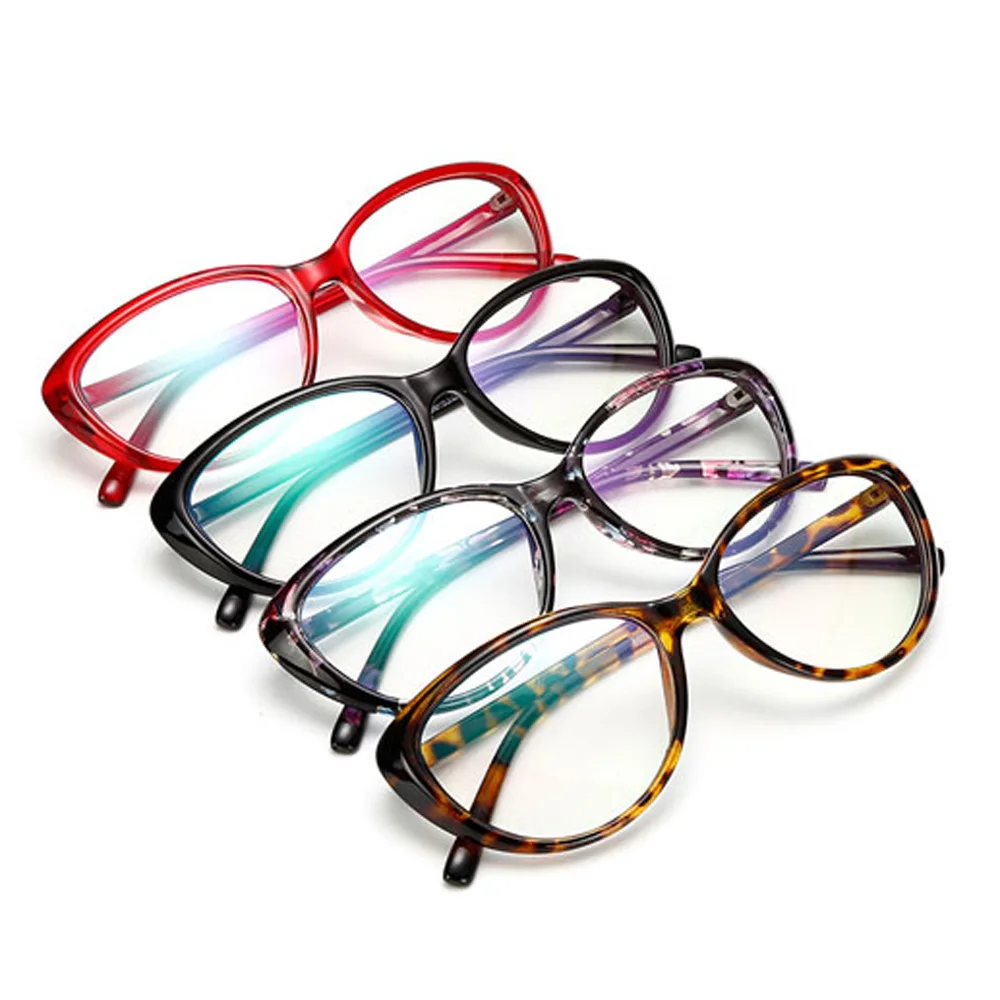 Vintage Limpar Óculos Mulheres a Luz de Óculos de Quadro para Decoração de Beleza Quadros de Preenchimento de Óculos de grau Gafas Feminino 8006A