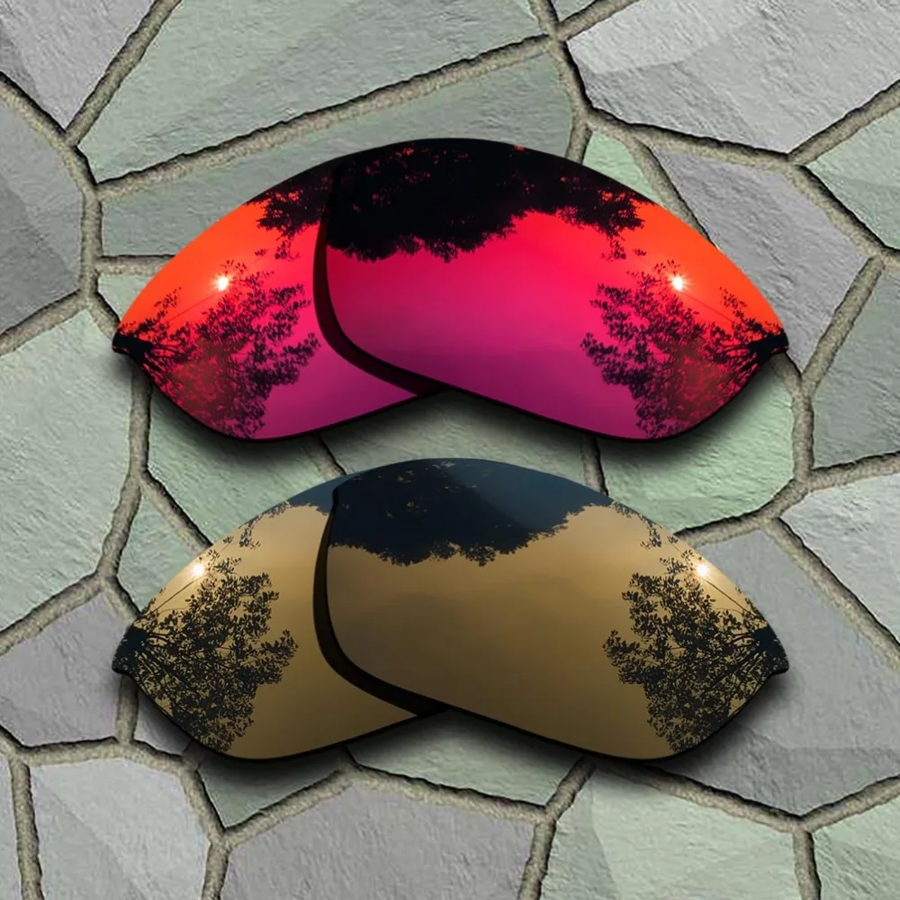 Violeta Vermelho e Bronze, Cobre Óculos de sol Polarizados de Substituição de Lentes para Oakley Half Jacket 2.0